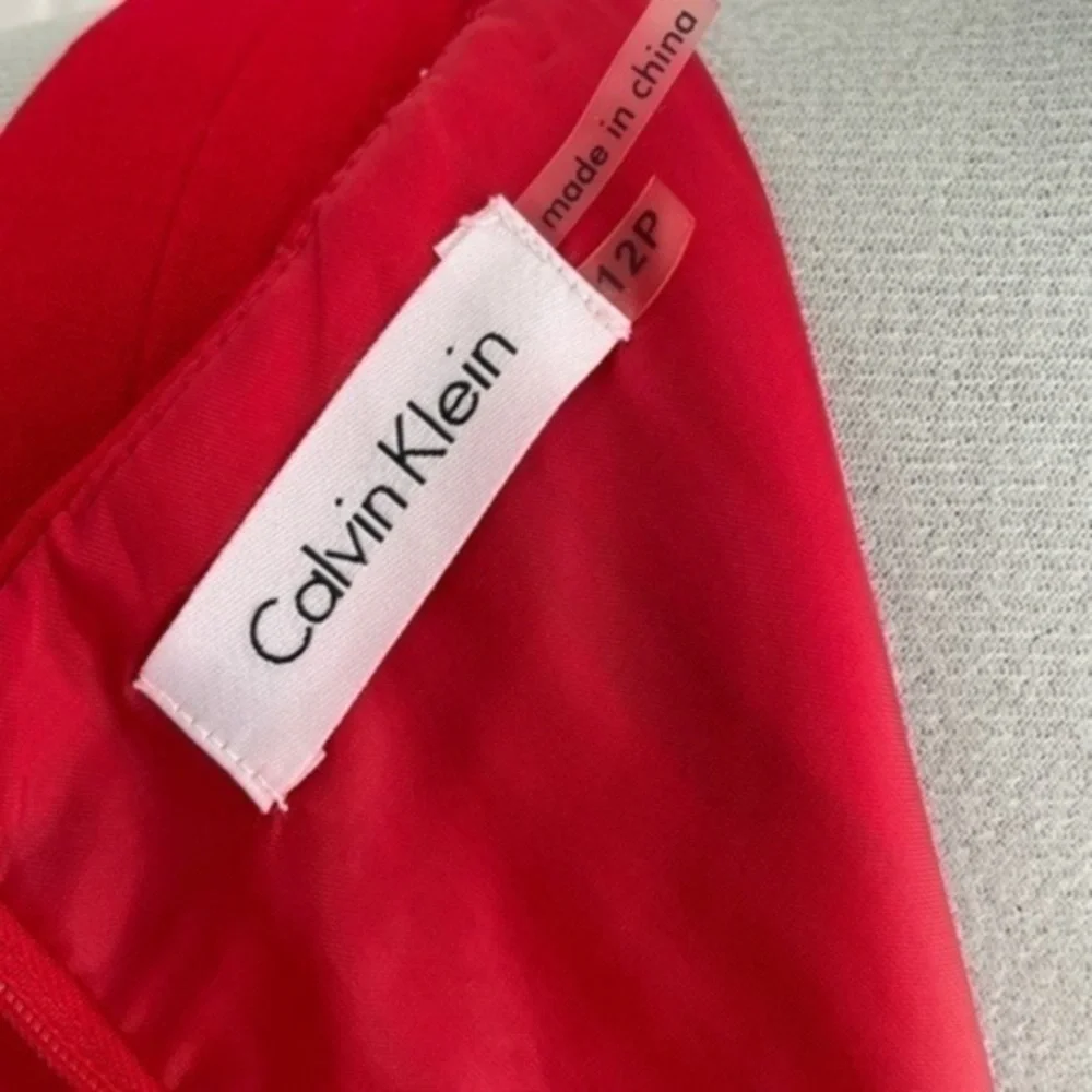 Calvin Klein Paneled Fit & Flare Sleeveless Dress - Petite